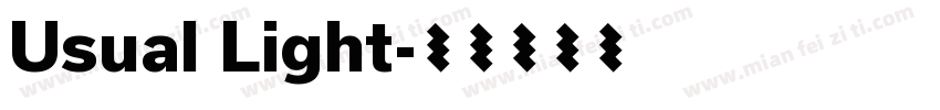 Usual Light字体转换
